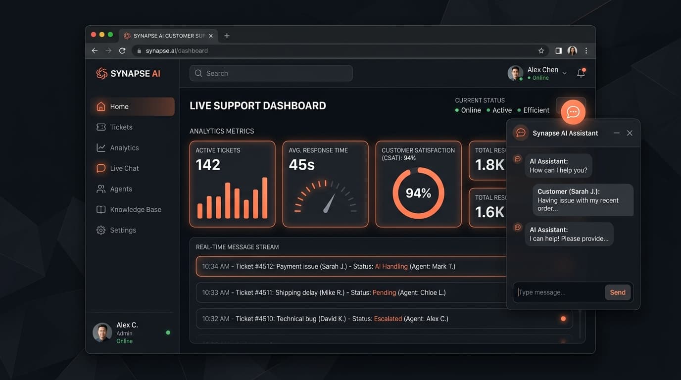 Embeddable AI Support Platform